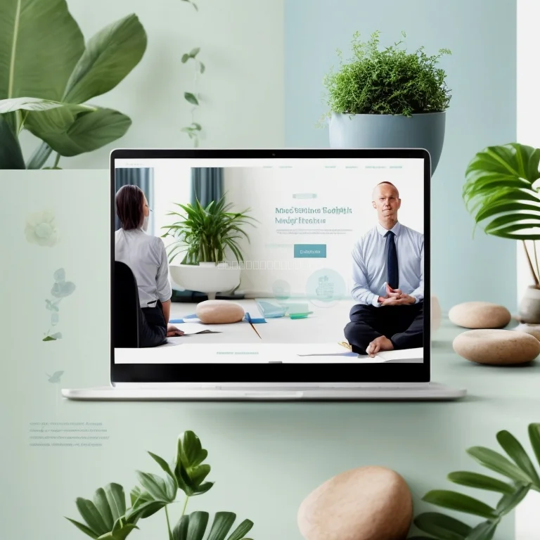 Cadre méditant dans un environnement professionnel à Zurich